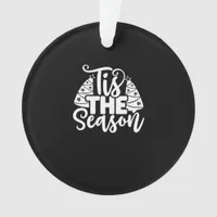 Tis Season To Careful - Retro Vintage Style Ornament