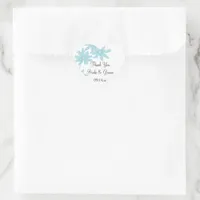 Blue Daisies Wedding Thank You Favor Tags