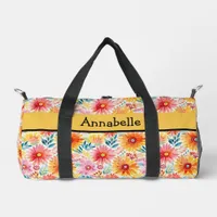 Colorful Daisies Print Cut Sew Bag