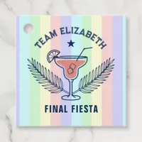 Preppy Pastel Final Fiesta Team Bride Bachelorette Favor Tags
