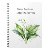 Lily of the Valley Watercolor Plant Garden Lover's Notebook