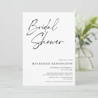 Chic Minimalist Simple Elegant Bridal Shower Invitation