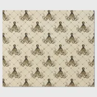 Vintage Nautical Octopus Wrapping Paper
