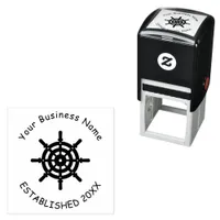 Business comapany steering wheel maritime self-inking stamp