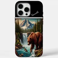 Bear Fishing by Waterfall iPhone 16 Pro Max Case