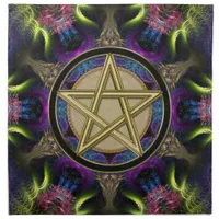 Golden Pentacle Magick Cloth Banners / Napkins