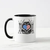 America Skeleton Hands Mug