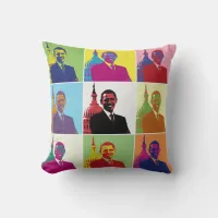 President Obama Pop Art Throw Pillow