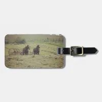Haying Time Luggage Tag