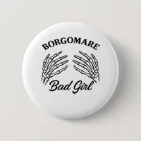 Bgm Bad Girl II Skeleton Heart Hands Edgy Vibe Button