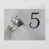 Wedding Rings Table Numbers