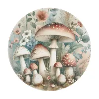 Cottage Core | Vintage Mushrooms and Flowers  Cutting Board