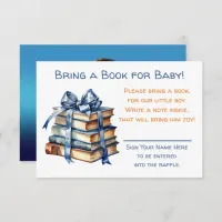 Bring a Book for Baby | Baby Shower  Enclosure Card