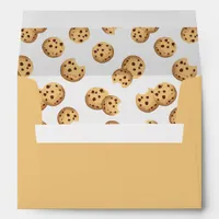 Milk and Cookies Birthday Party Envelope | Chocola