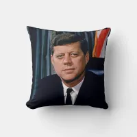 President John F. Kennedy Throw Pillow