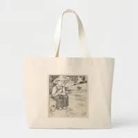 Fishing Large Tote Bag