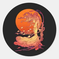 Halloween Wind Classic Round Sticker