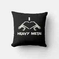Funny Halloween Skeleton Heart Hands Classic Throw Pillow