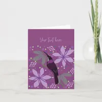 Custom Blank Bird Personalized Note Card