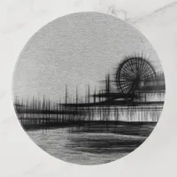 White Noise Santa Monica Pier Trinket Tray