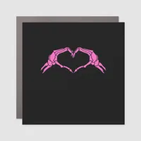 Skeleton Hands Heart Sign Retro Halloween