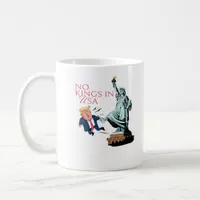 No Kings In USA Statue Of Kicking Out Fump Classic Coffee Mug