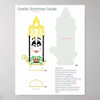 Charlie Christmas candle table decor 