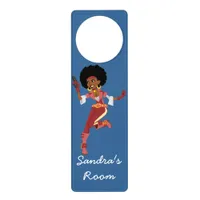 Secret Agent action figure Girl's Bedroom Door Hanger