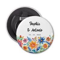 Colorful Mexican Floral Fiesta Wedding Bottle Opener