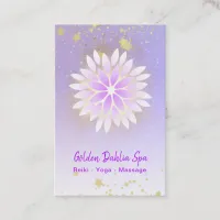 *~* Dahlia Mandala Pink Lavender Pastel AP2 Business Card