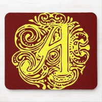 Monarchia Yellow "A" Mouse Pad