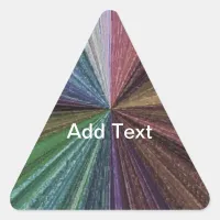 Circular Gradient Earthy Rainbow Triangle Sticker