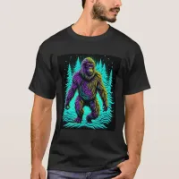 Sasquatch in Teal Background