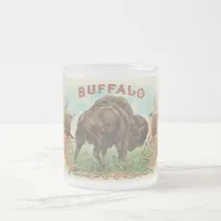 Buffalo Frosted Glass Coffee Mug