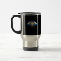 El Salvador And Nicaragua Heart Hands Minimal Travel Mug