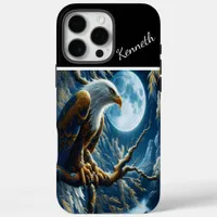 Eagle In Willow Under Blue Moon iPhone 16 Pro Max Case