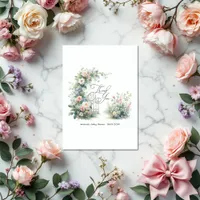 Elegant Floral Garden Baby Shower Thank You Card