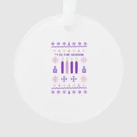 Tis The Season Sweater Christmas Xmas Catholic Ornament