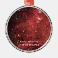 North America Nebula Infrared Metal Ornament