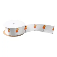 Watercolor Tequila Sunrise Cocktail Satin Ribbon