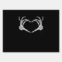 Skeleton Hand Heart Sign Costume Funny Halloween