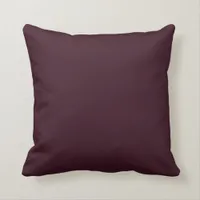 Dark Plum Velvet Throw Pillow