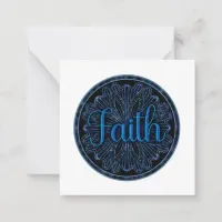 Virtue Faith Mandala Note Card