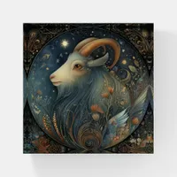 Capricorn Goat Zodiac Astrology Celestial Birthday Paperweight