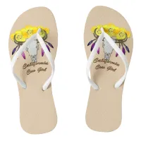 California Boho Cowgirl Flip Flops