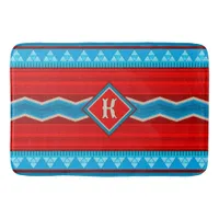 Southwest River Canyon Red Turquoise Personalized Bath Mat