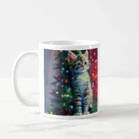 Cute Christmas Kitten | Merry Kit-Mas Coffee Mug