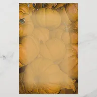 Orange Autumn Pumpkins Stationery