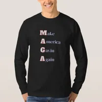 MAGA | Make America Gavin Again Funny Spoof T-Shirt