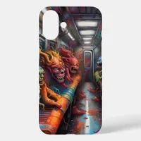 Train full of Demons and lost Souls iPhone 16 Plus Case